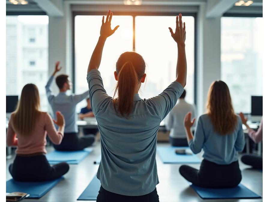 企業向けオフィスヨガ・ストレス管理研修